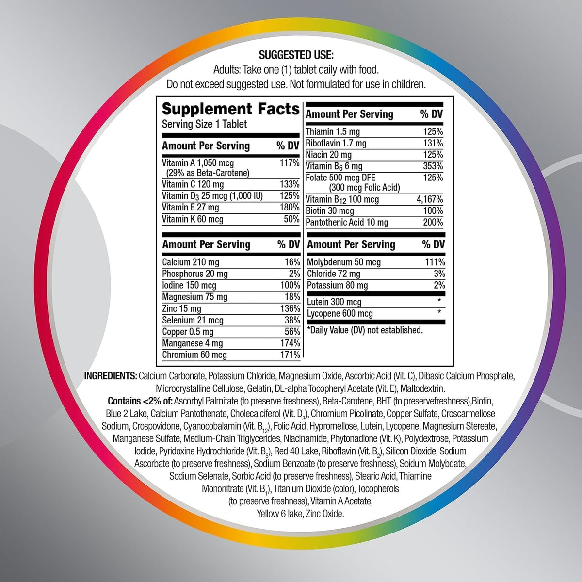 200 Ct Multivitamin for Men I839