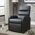 Black Faux Leather Power Lift Recliner Q79985