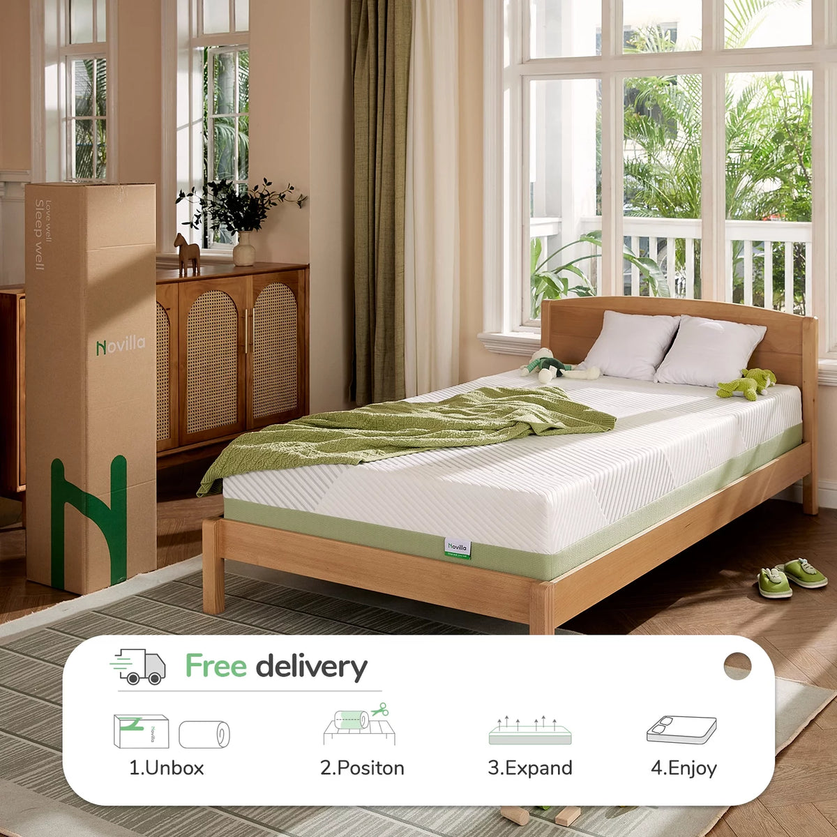 Twin 6 inch Gel Memory Foam Mattress Z6482