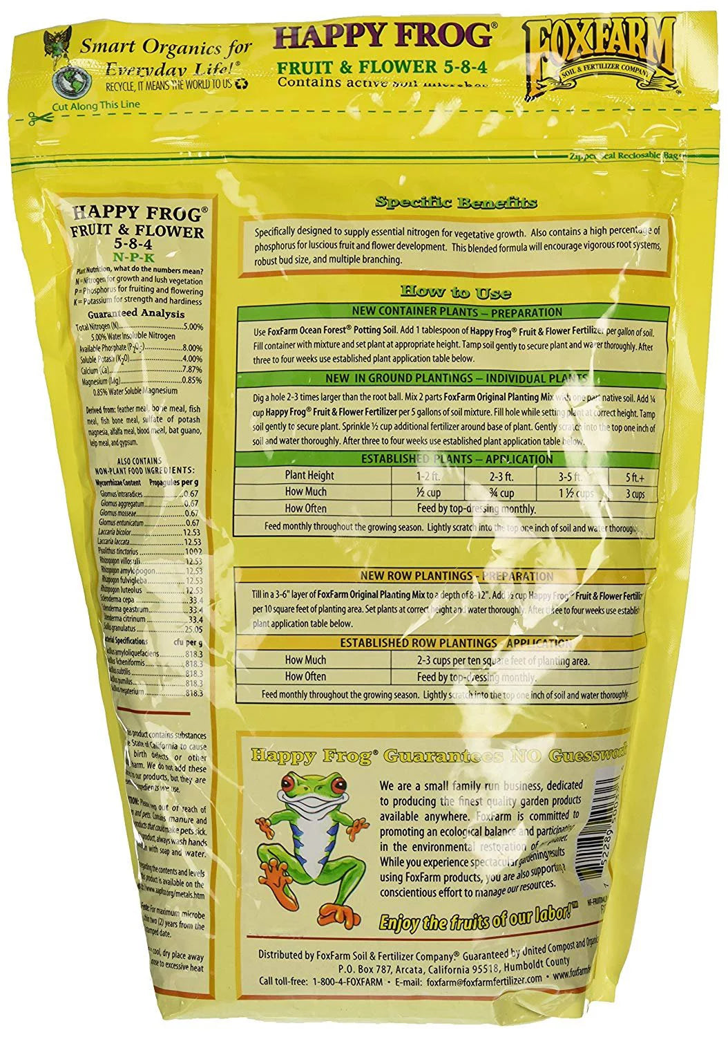 4 Pound Organic Fruit & Flower Fertilizer U415119
