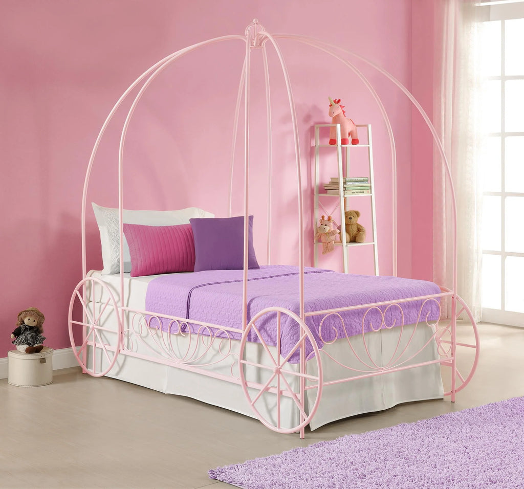 White Metal Twin Bed U472678