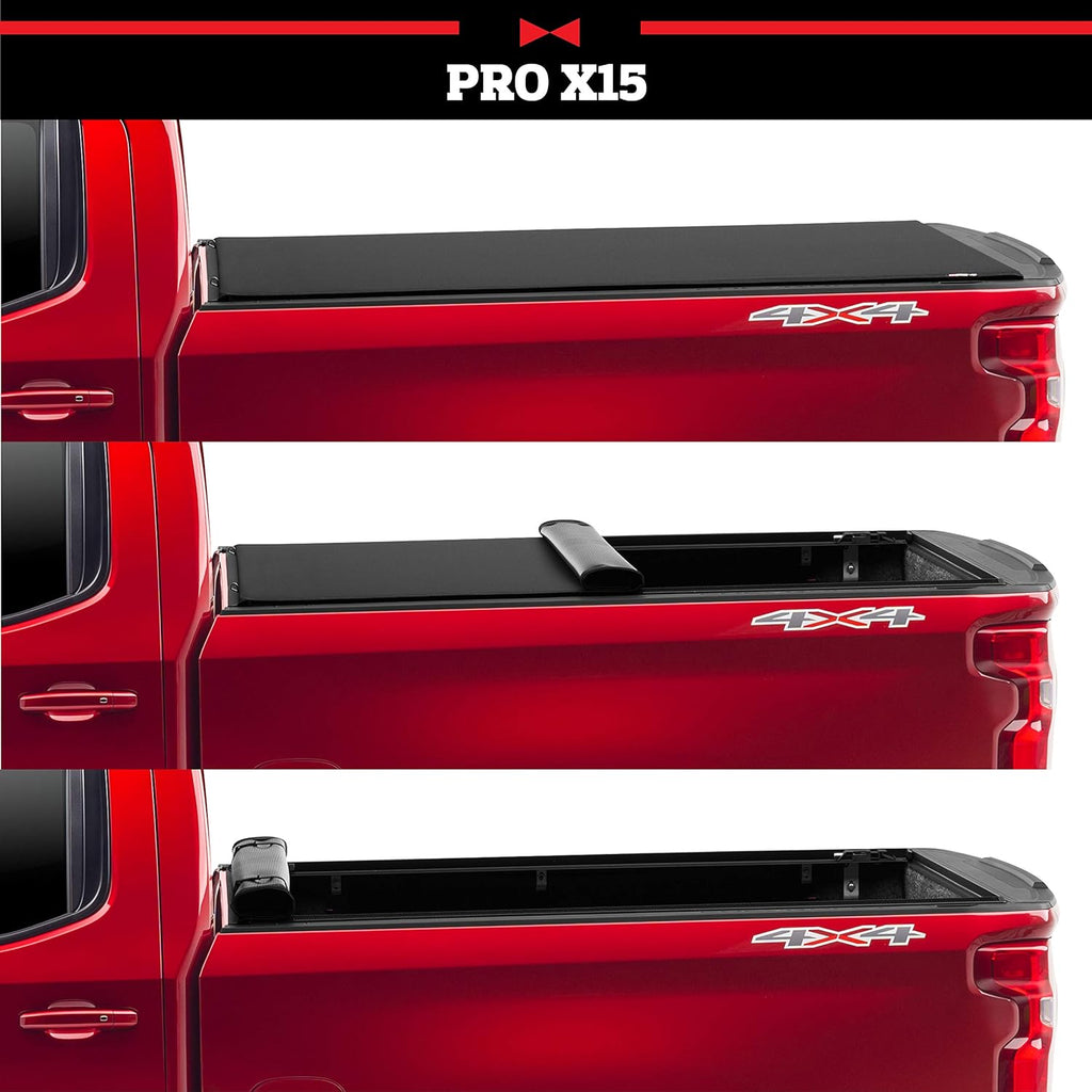 Soft Roll Up Truck Bed Tonneau Cover Black W671299