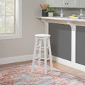 White Wood Bar Stool D719