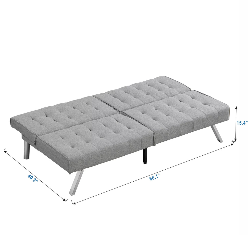 Gray Fabric Sofa Bed F77540