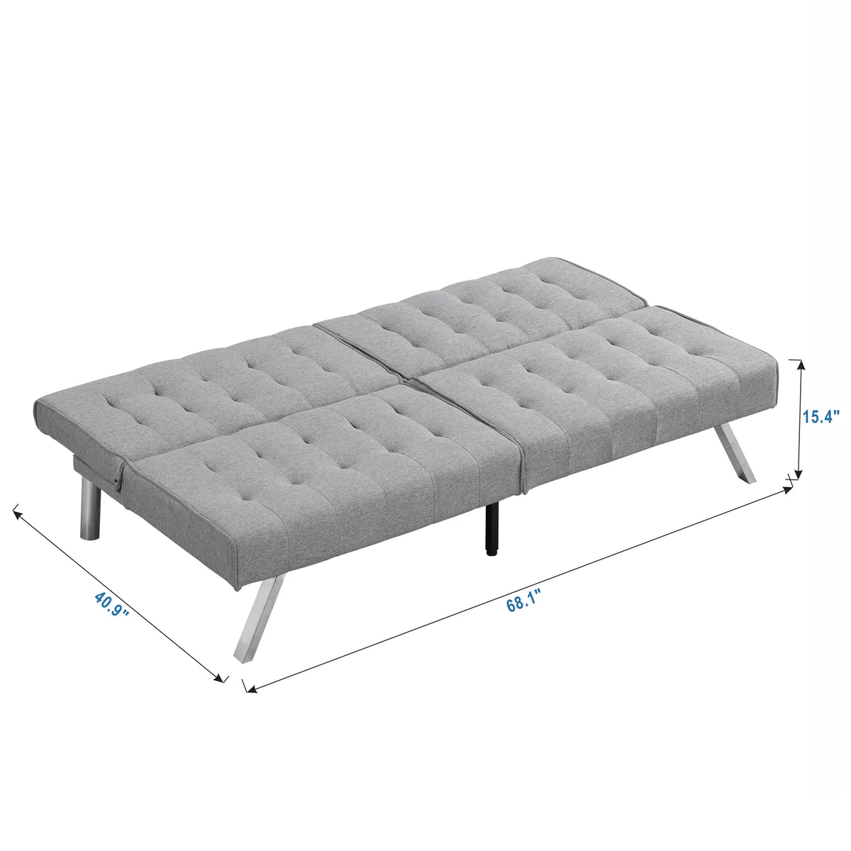 Gray Fabric Sofa Bed F77540