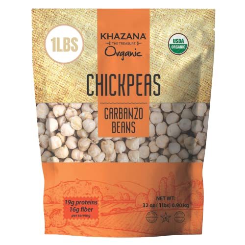 Organic Chickpeas 7lb Garbanzo Beans Non-GMO Gluten Free Kosher Lentils L35674
