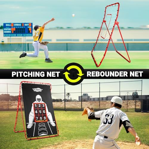 Adjustable Baseball Rebounder Net with Strike Zone M409733