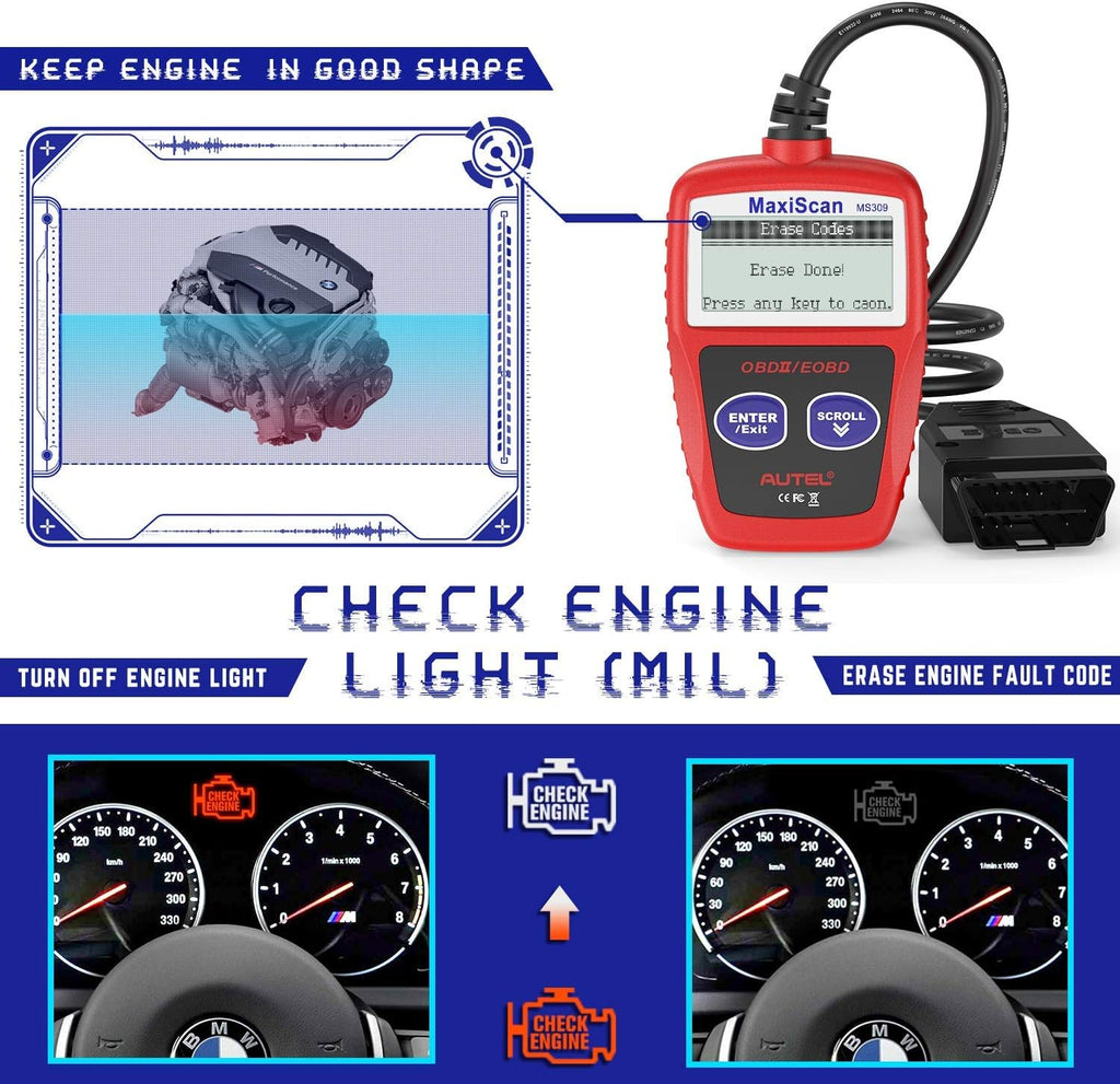 OBD2 Scanner Universal Car Engine Fault Code Reader Y6889