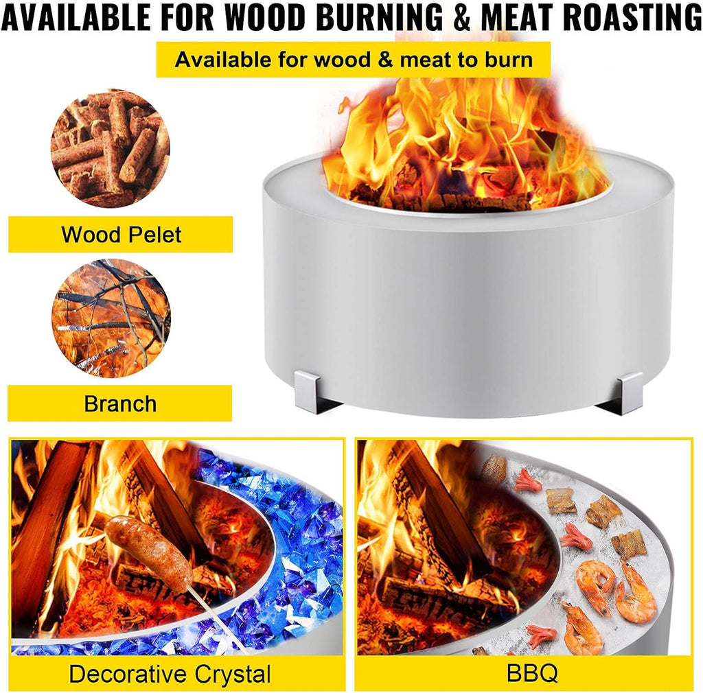 Stainless Steel Smokeless Fire Pit S1256