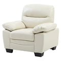 Faux Leather Chair in Pearl F933034