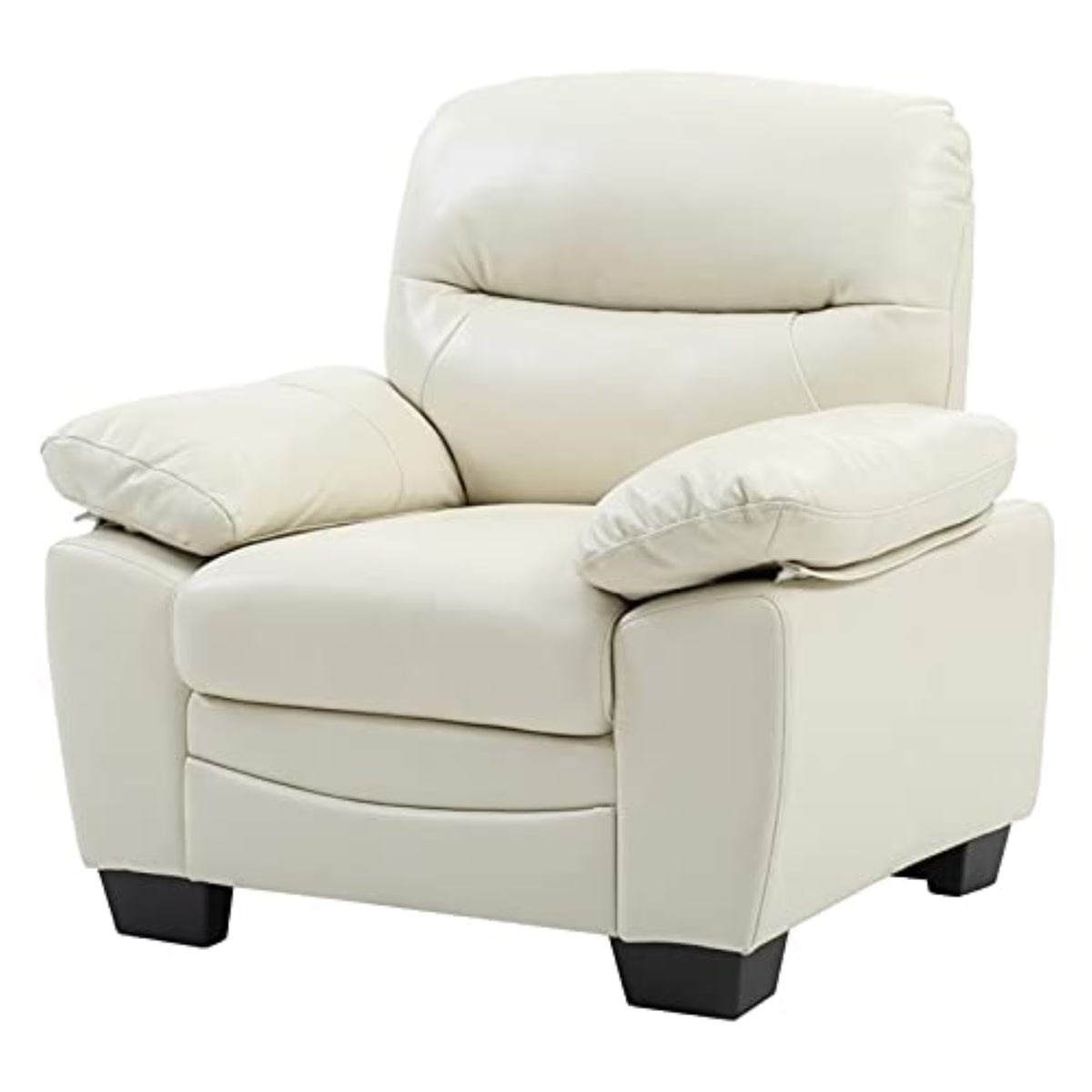 Faux Leather Chair in Pearl F933034