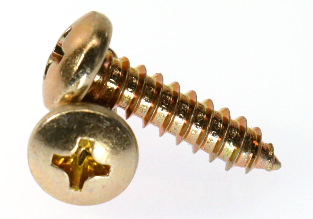 8-18 x 1/2 Sheet Metal Screw Phillips Pan Head Type AB Low Carbon Steel Yellow Zinc Plated Pk 10000 F425241
