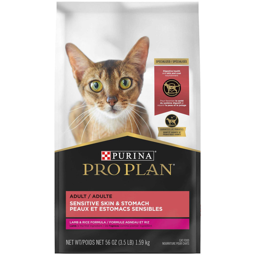 Sensitive Skin & Stomach Lamb & Rice Dry Cat Food E878