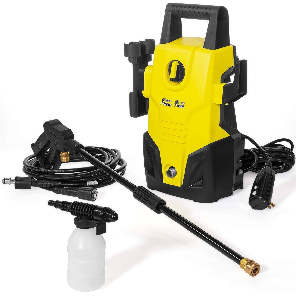 Electric 1300 PSI 1.2 GPM Compact Lightweight Pressure Washer with Hose Soap Dispenser M984578