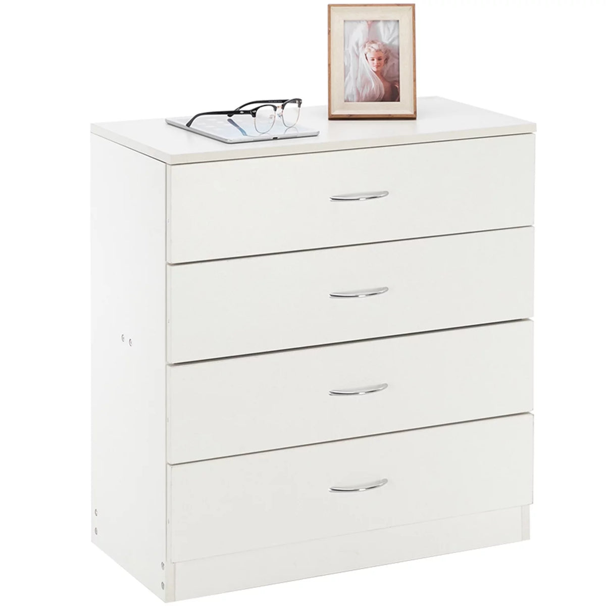 White 4 Drawer Dresser J34506
