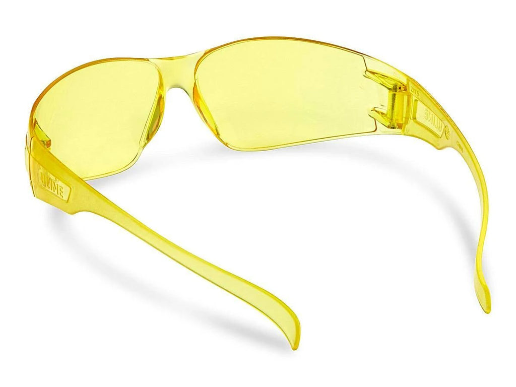 Amber Wraparound Safety Glasses, Qty of 12 M343