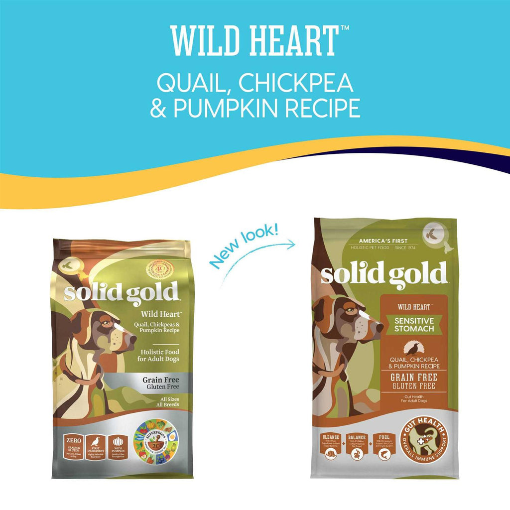 Solid Gold Grain-Free Quail Chickpeas & Pumpkin Dry Dog Food I46553