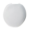 Elongated White Plastic Toilet Seat I3466