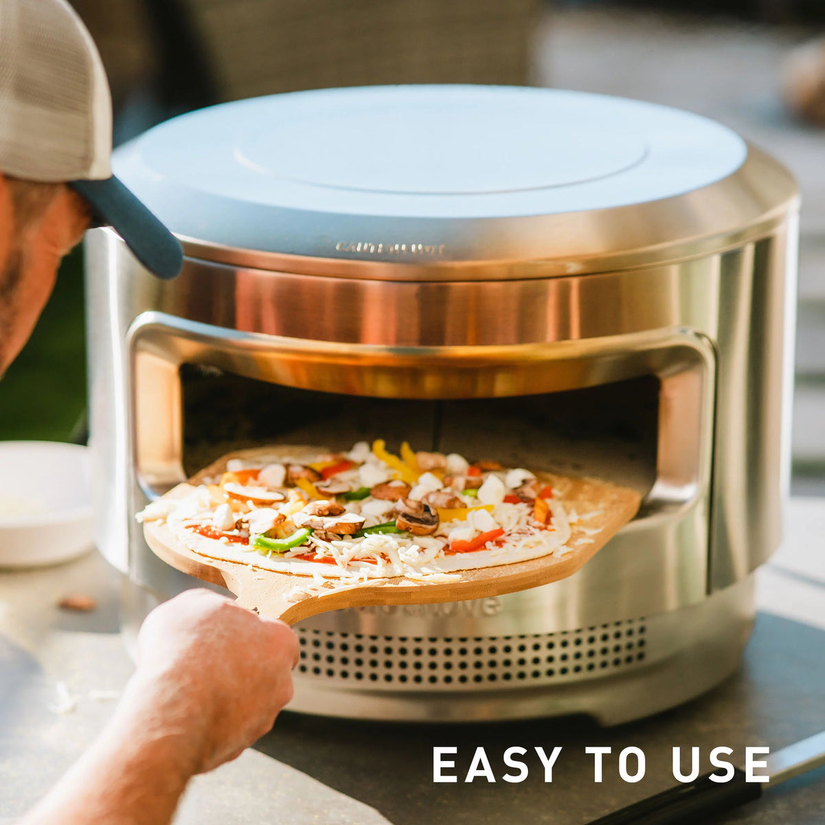 Wood Burning Pizza Oven with Cordierite Pizza Stone O77738