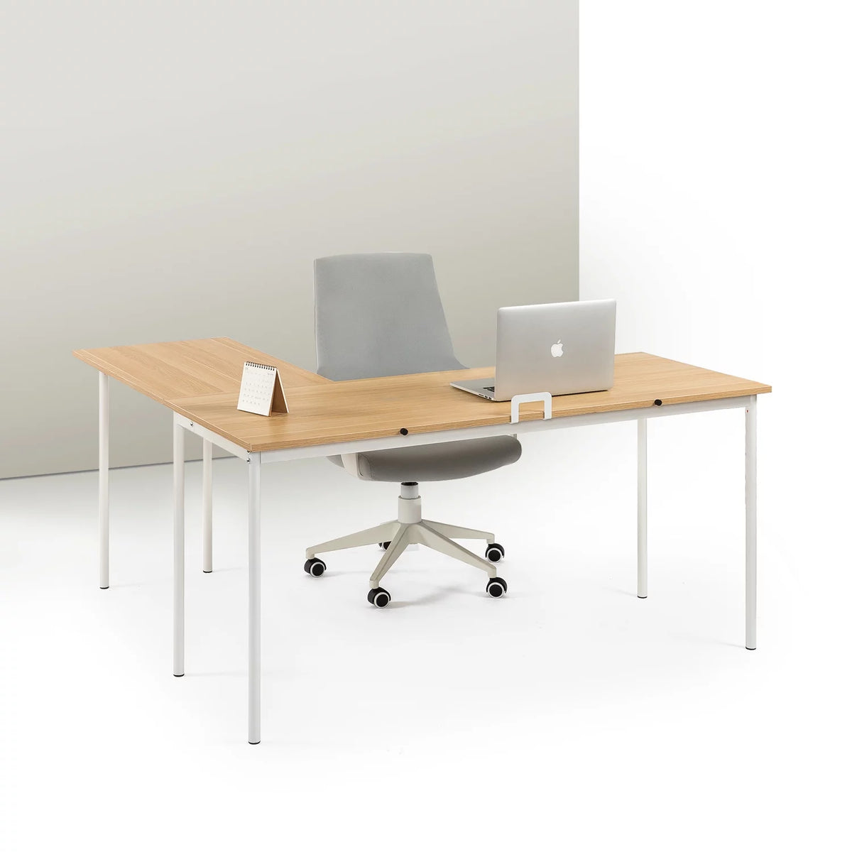 Cream L-Shaped Corner Desk I367674
