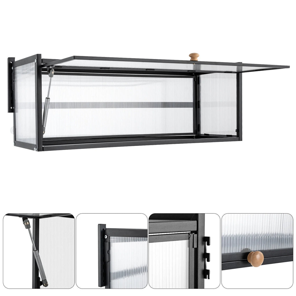 Black Wall Mount Storage Cabinet C81754