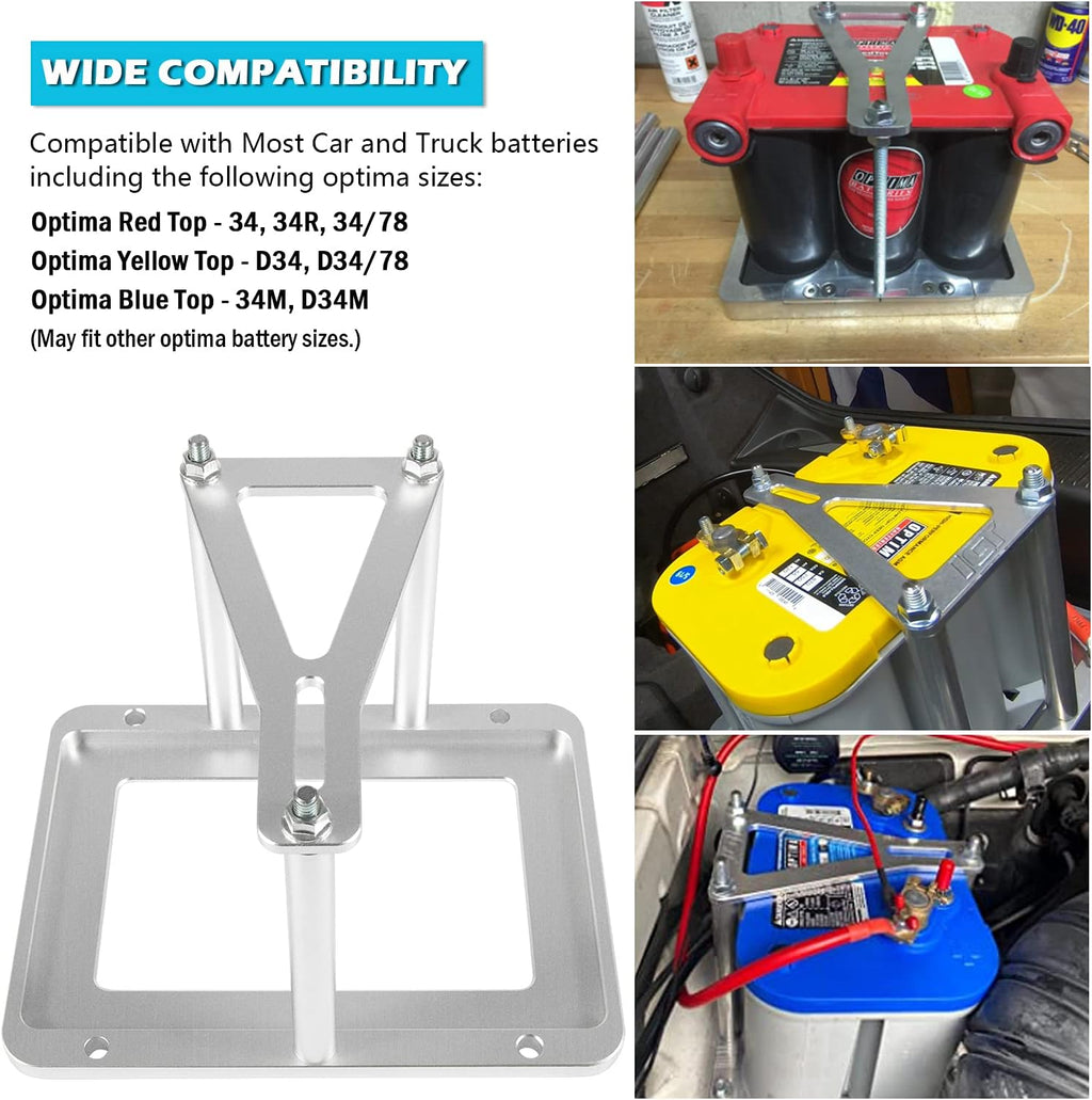 Red Yellow Blue Aluminum Battery Tray Pack of 2 O48031