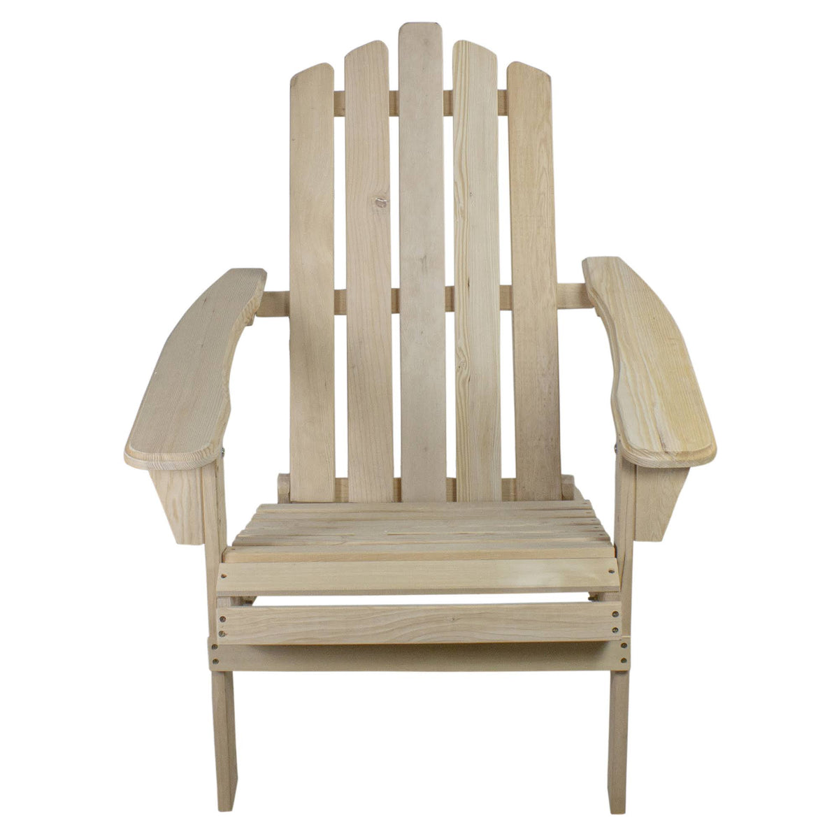Natural Brown Folding Wooden Adirondack Chair J639