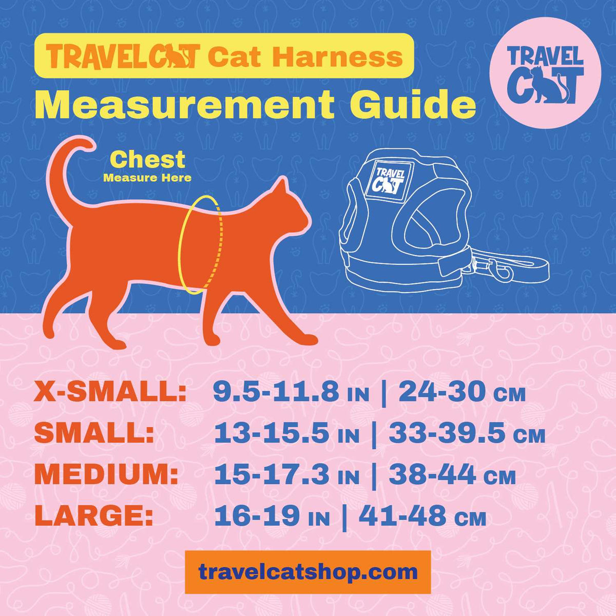 Reflective Cat & Kitten Harness and Leash F8816