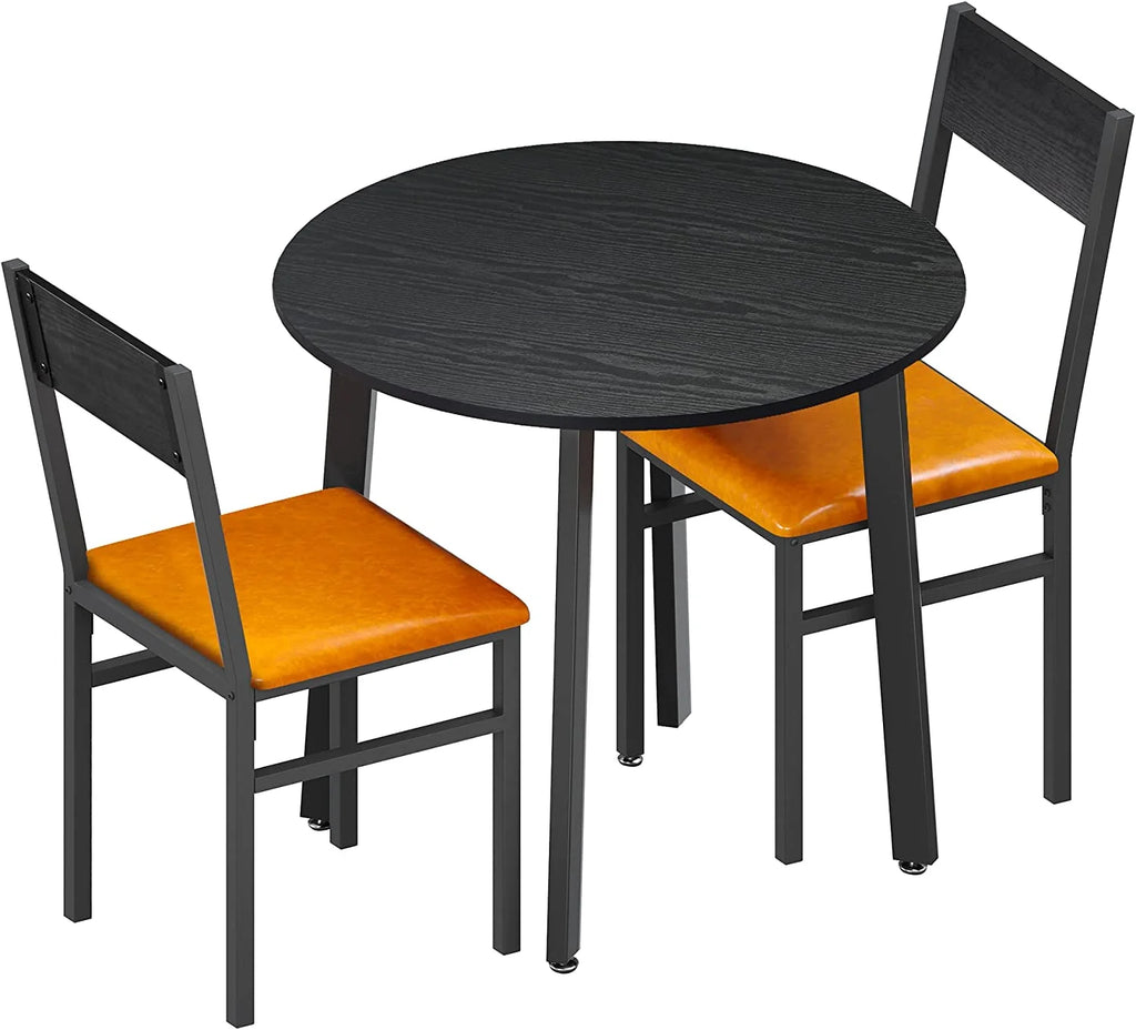 3 Piece Dining Table Set with Cushioned Chairs U256