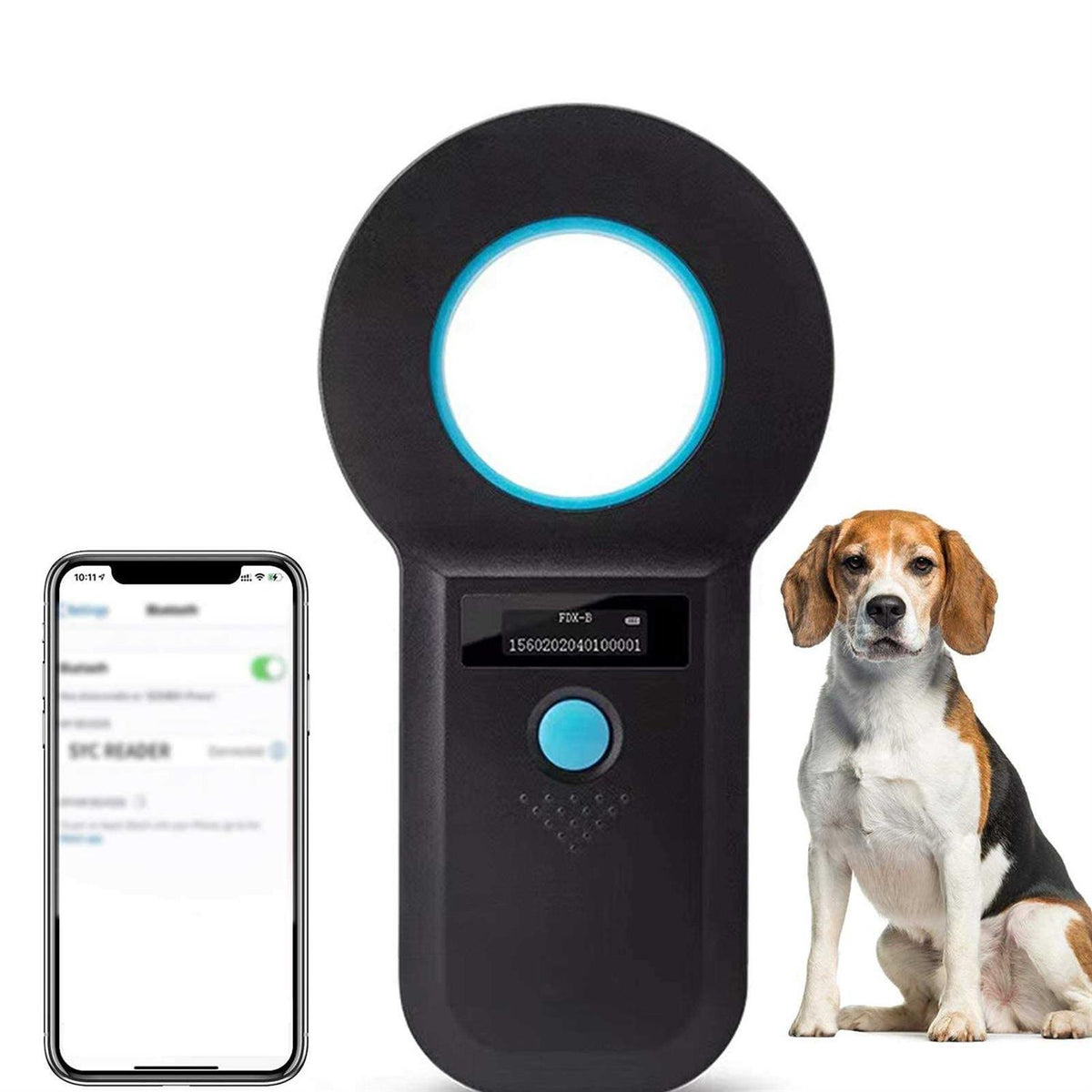 Pet Microchip Scanner Tag Reader W2996