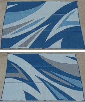 Reversible Outdoor Patio RV Mat 9ft. x 12ft. Brown O35662