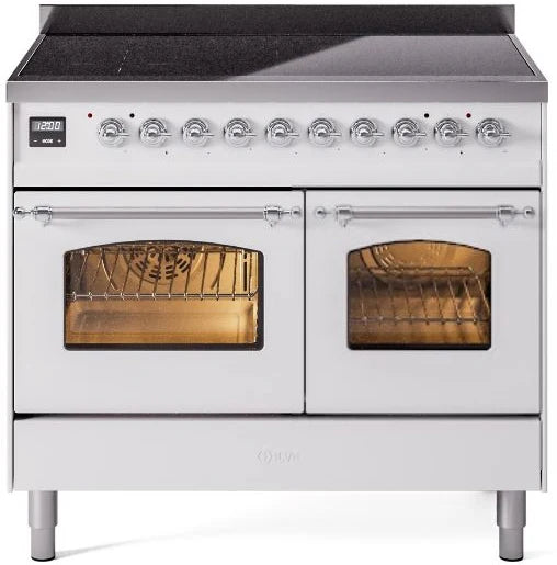 White Induction Range with Electric Oven O261