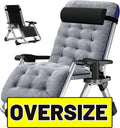 XL Zero Gravity Folding Reclining Lounge Chair with Cushion & Tray J7004