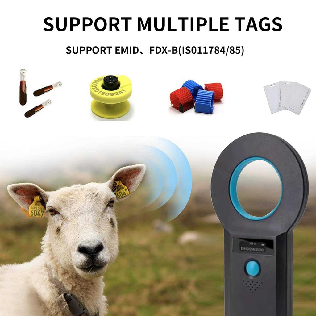 Pet Microchip Scanner Tag Reader W2996