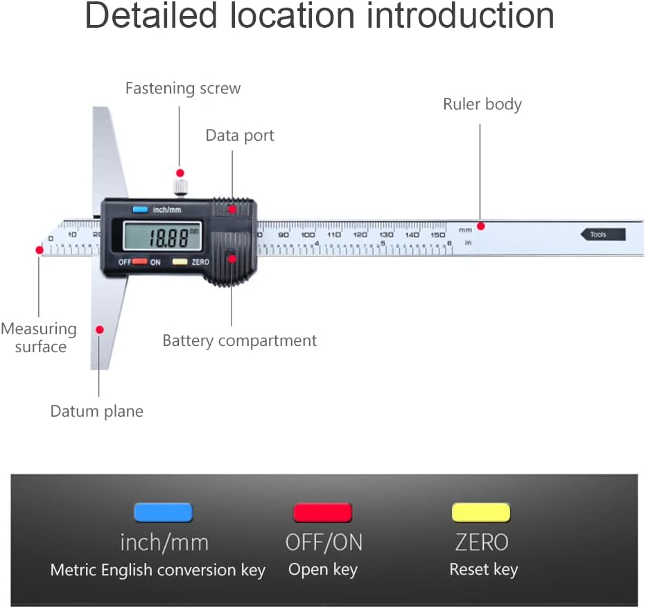 Digital Depth Caliper (200mm) F24602