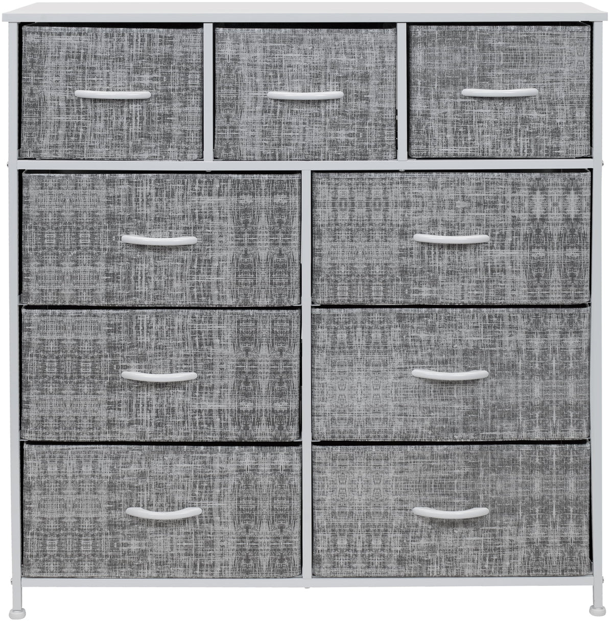 9 Drawer Fabric Dresser with Steel Frame R376797