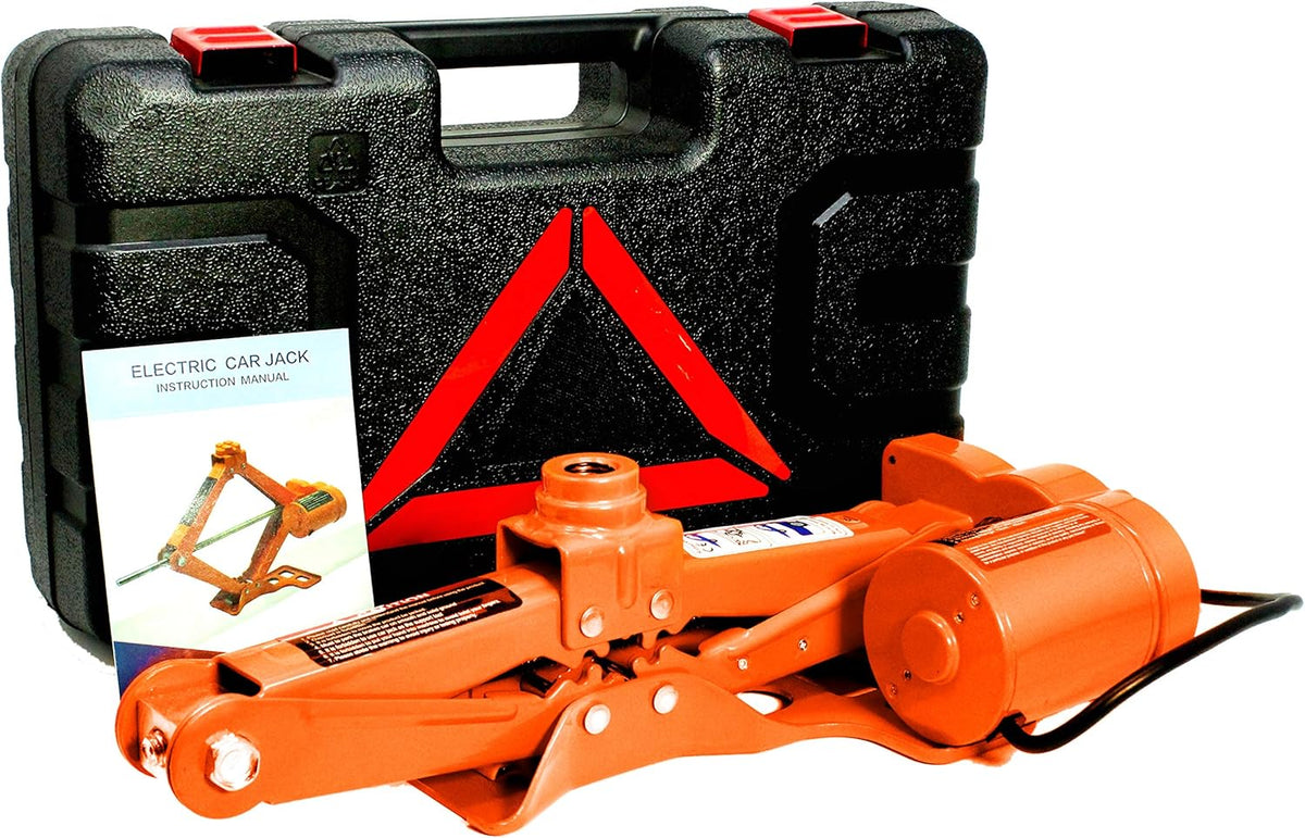 3-Ton Scissor Tire Jack Kit with Carrying Case Pack of 2 T191