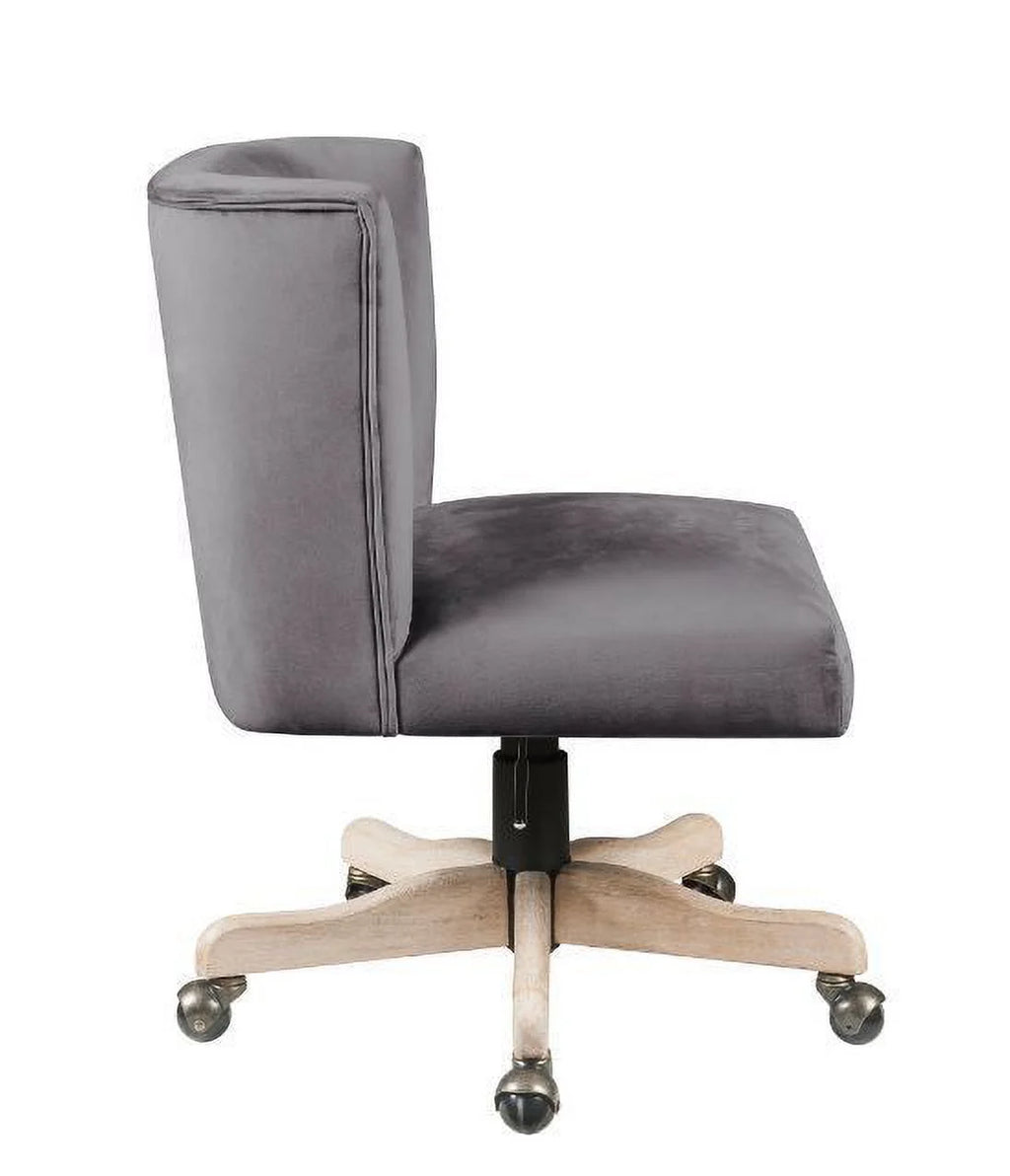 Grey Velvet Office Chair M972