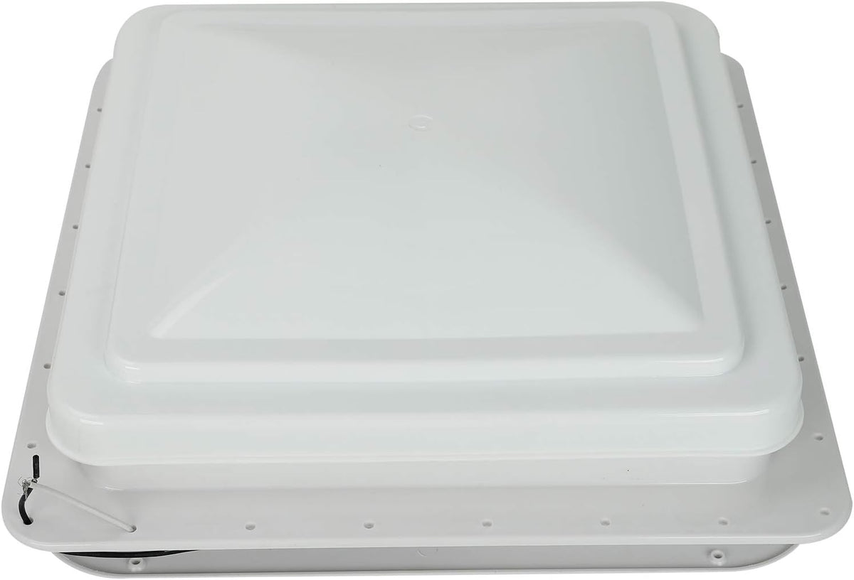 14 RV Roof Vent with 12V Fan White Lid O703634