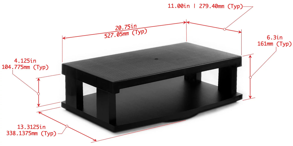 Heavy Duty Swivel TV Stand 2-Tier Entertainment Center B922