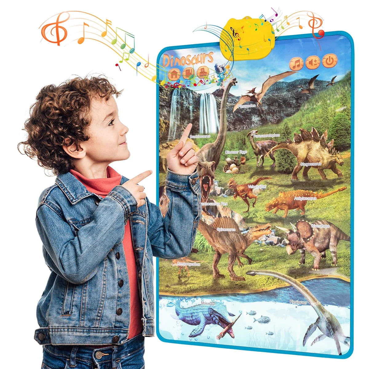 Electronic Alphabet Wall Chart, English & Spanish, Red B274