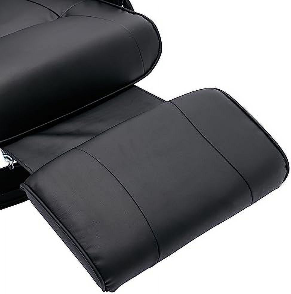 Grey PU Leather Recliner Chair with Footrest R70680