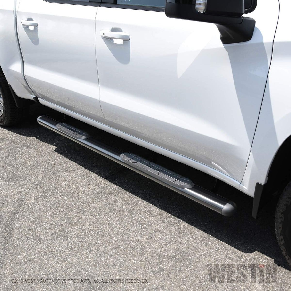 Black 3 inch Oval Nerf Step Bar Mount Kit B72559