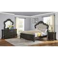 Queen 4-Piece Wood Panel Bedroom Set X5136
