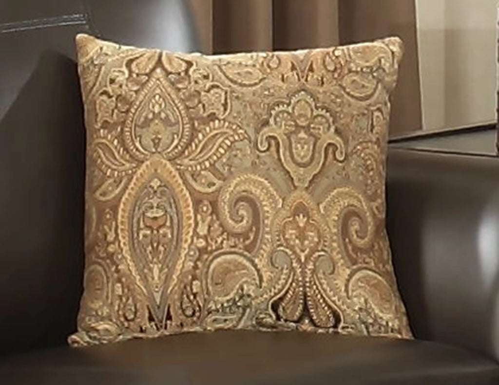 Brown Leather Gel Sofa W76856