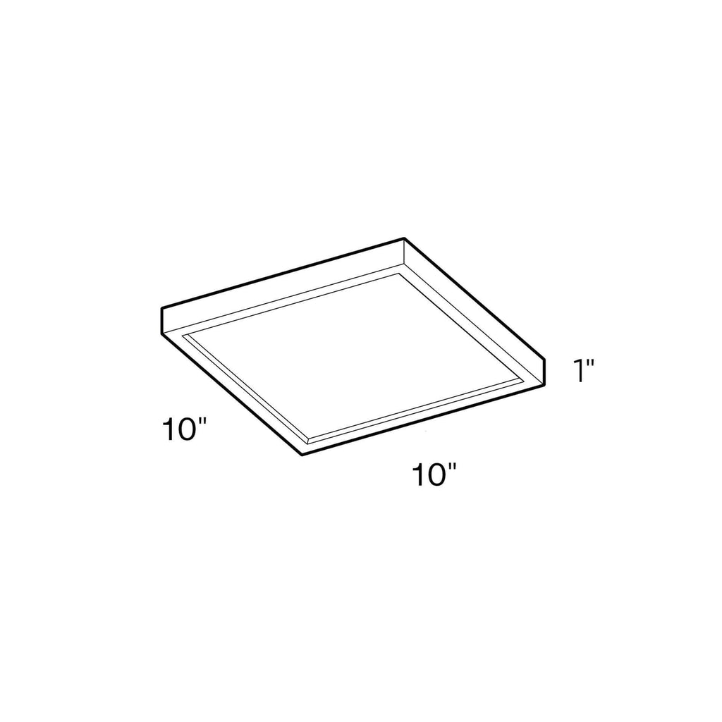 10 inch Satin Nickel LED Flushmount J7465