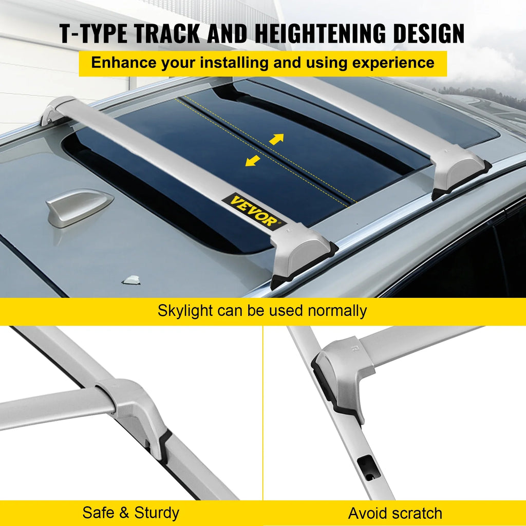 4 Pcs Aluminum Alloy Roof Rack Crossbars for Honda CR-V 2017-2020 X58036