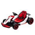 Electric Drift Kart Car with Adjustable Seat, 24V 7Ah, 2 * 200W Motor, 8.1 MPH, LED Lights K36438