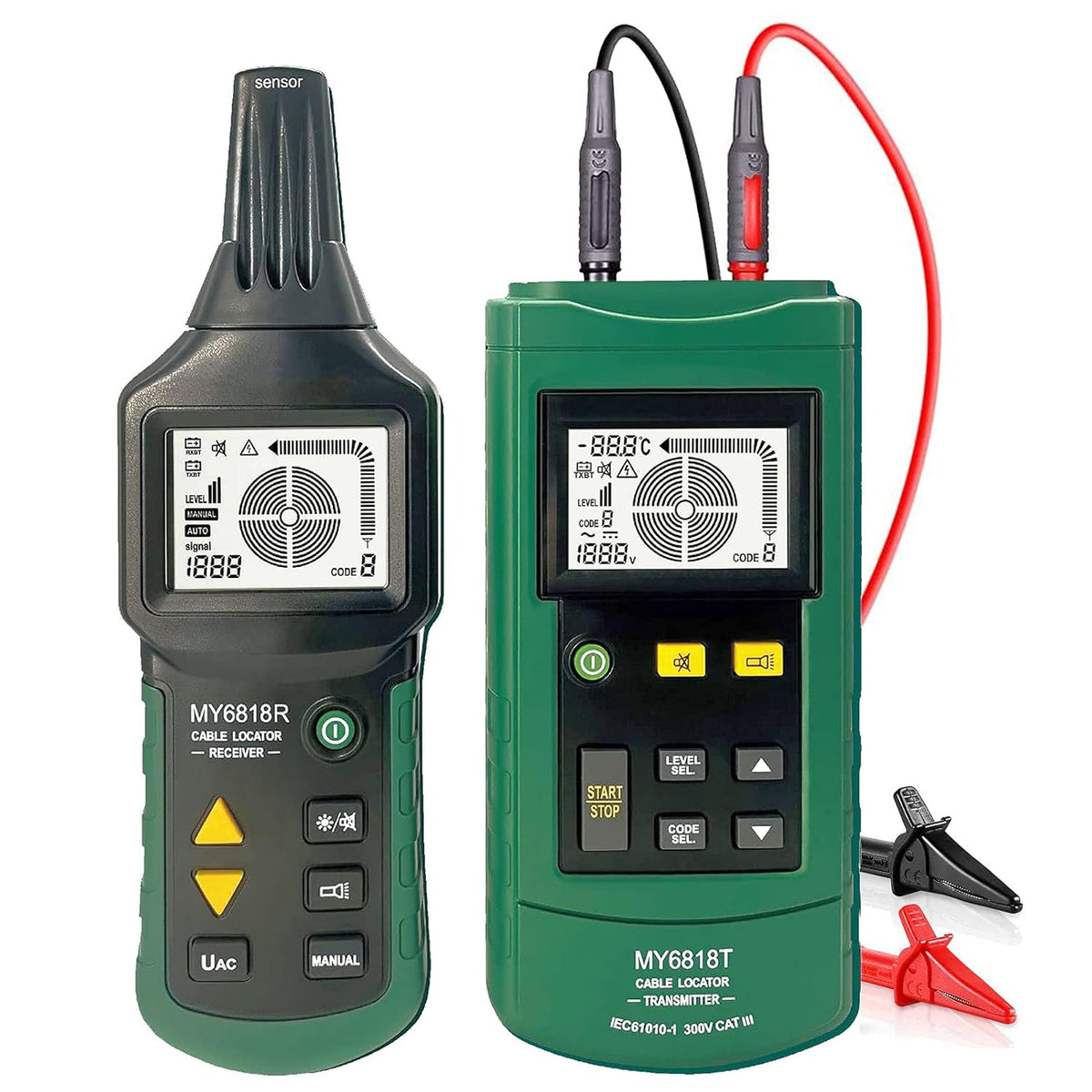 Wire Tracker Telephone Cable Locator 12-400V AC/DC Wire Detector Cable Toner Finder D38226
