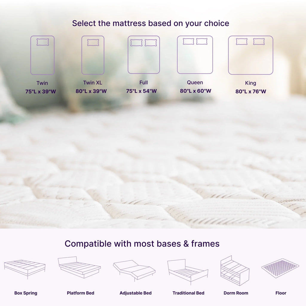 Twin XL Size Hybrid Memory Foam Pocket Spring Mattress O23560